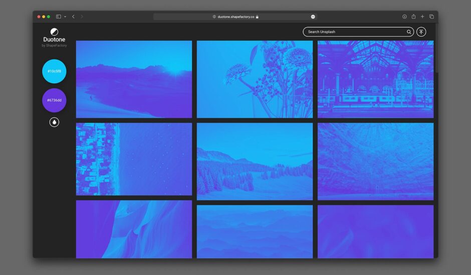 Duotone｜写真を簡単にデュオトーン加工できる無料オンラインデザインツール