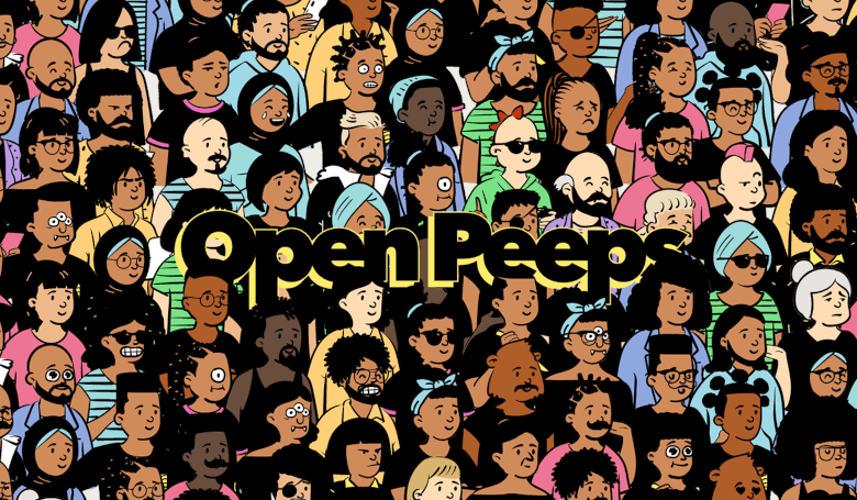 プロフィールアイコンの作成に最適なシンプソンズ風の人物イラスト素材『OpenPeeps』