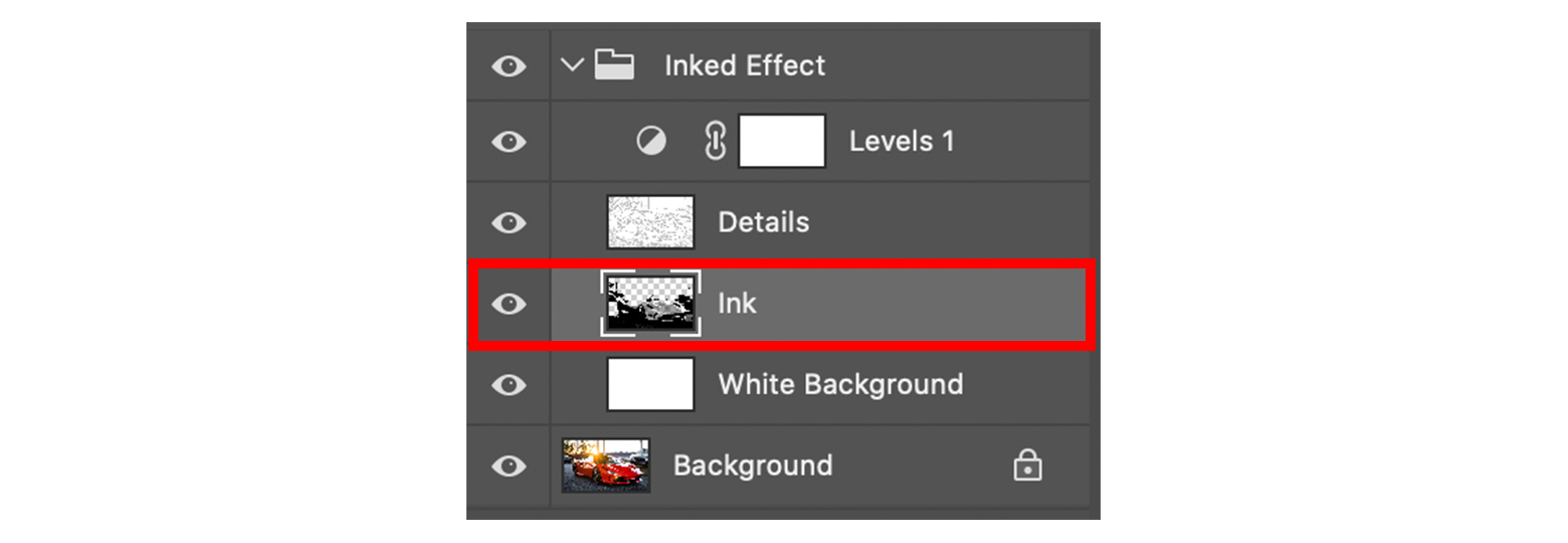 Photoshopのレイヤー画像