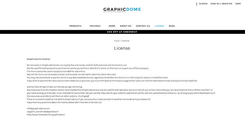 Graphicdomeの使用許諾