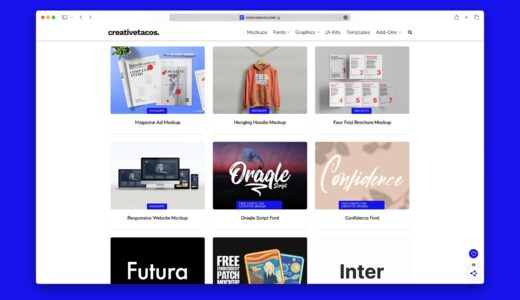 Creativetacos｜豊富な種類のフリー素材が揃うデザイン素材販売サイト
