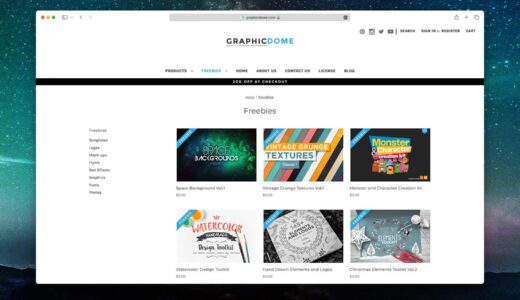 Graphicdome｜実用的でこだわり抜かれたフリー素材を配布しているデザイン素材販売サイト